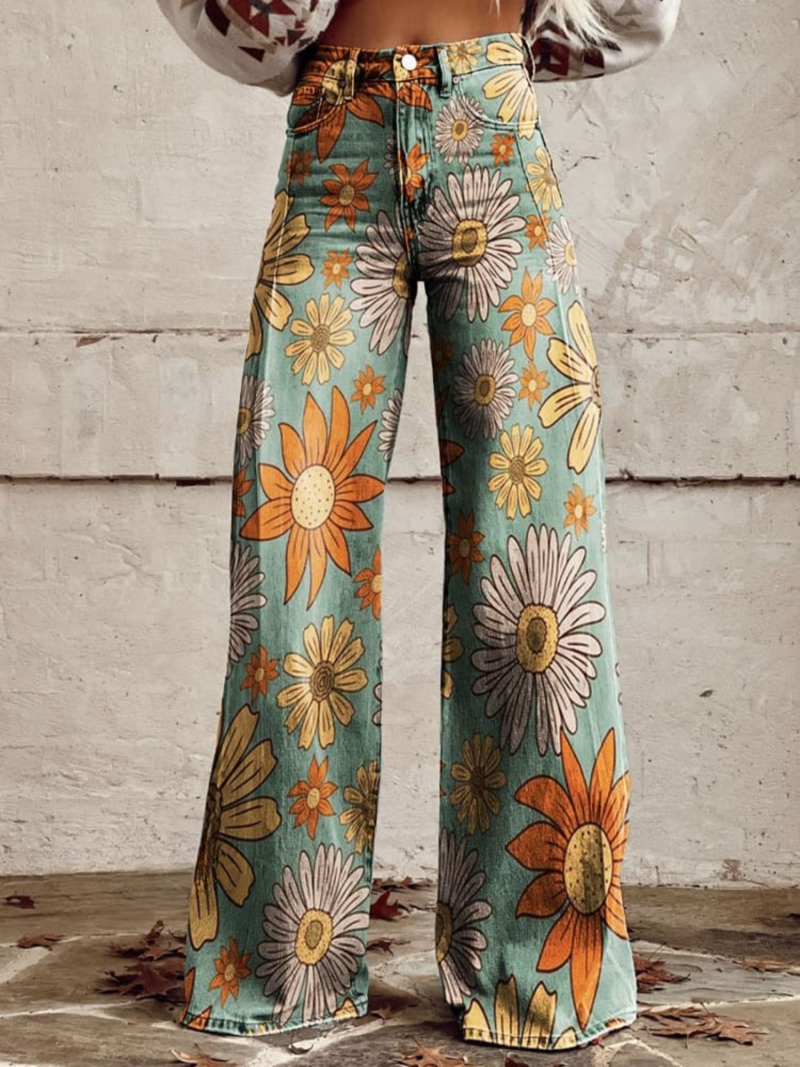 Flavie — Pantalon Fleurs Bohèmes