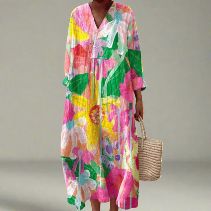 Agnès – robe bouquet pastel