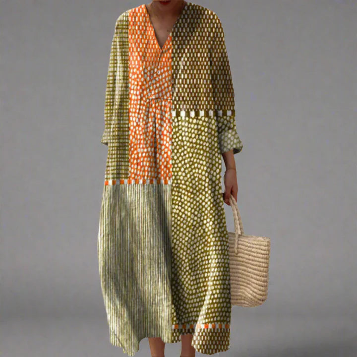 Clémence – robe terre tissée