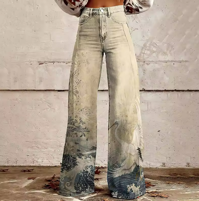 Céleste — Pantalon Grue Paisible