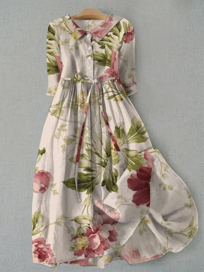 Florine – robe longue botanique