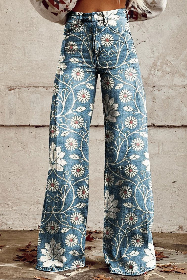Élodie — Pantalon Dentelle Fleurie