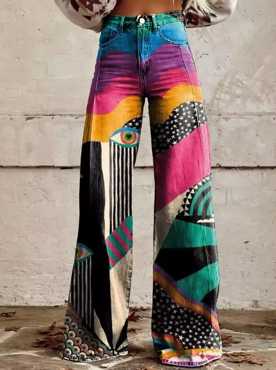 Inès — Pantalon Vision Abstraite