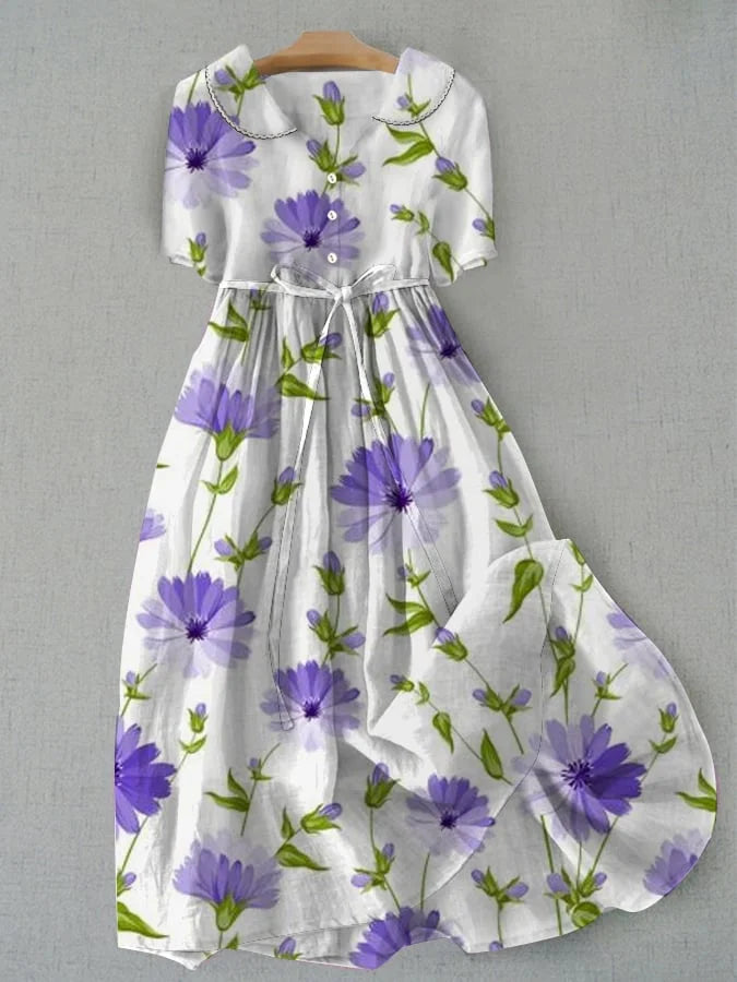 Liliane – robe florale lavande
