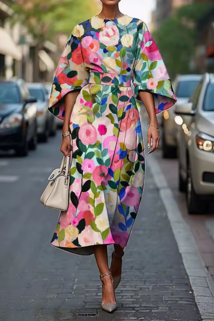 Élise – Robe élégante florale