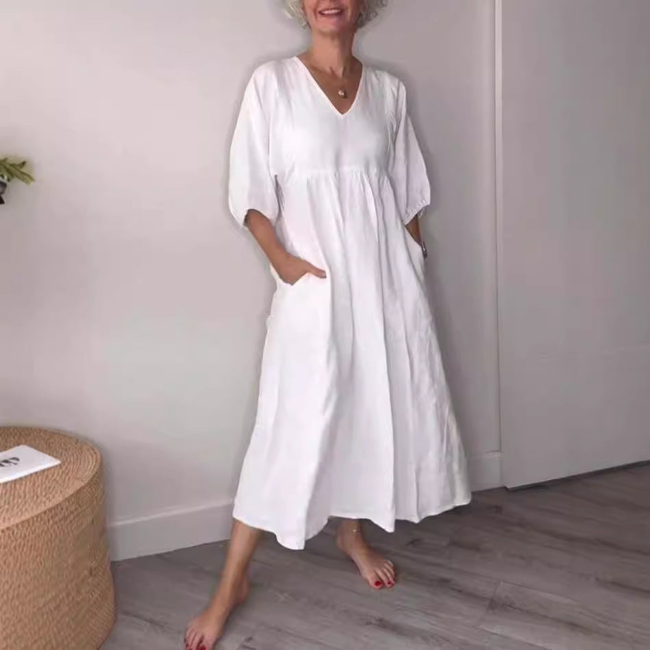 Hélène – Robe chic en coton
