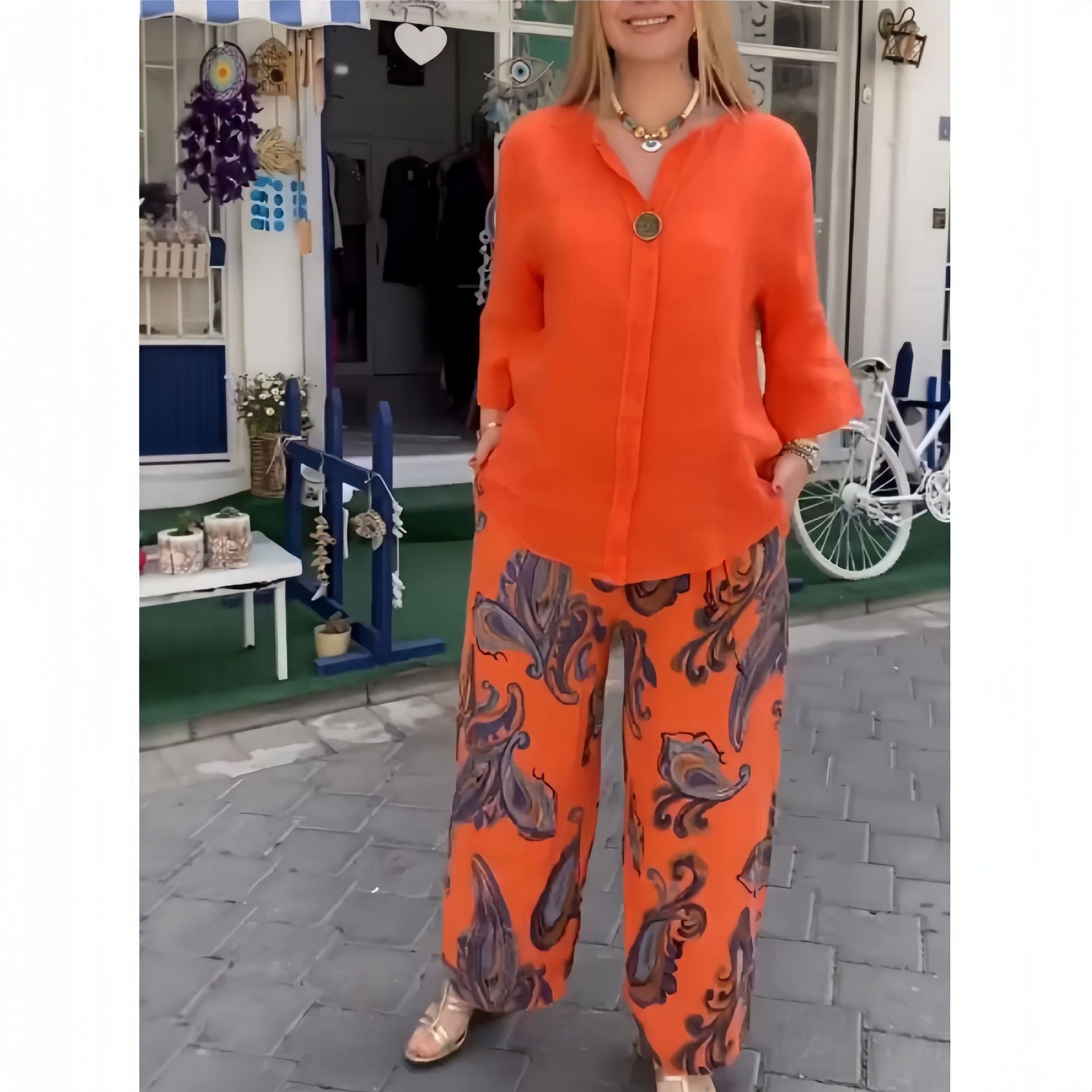 Mireille – Ensemble fluide coton & lin