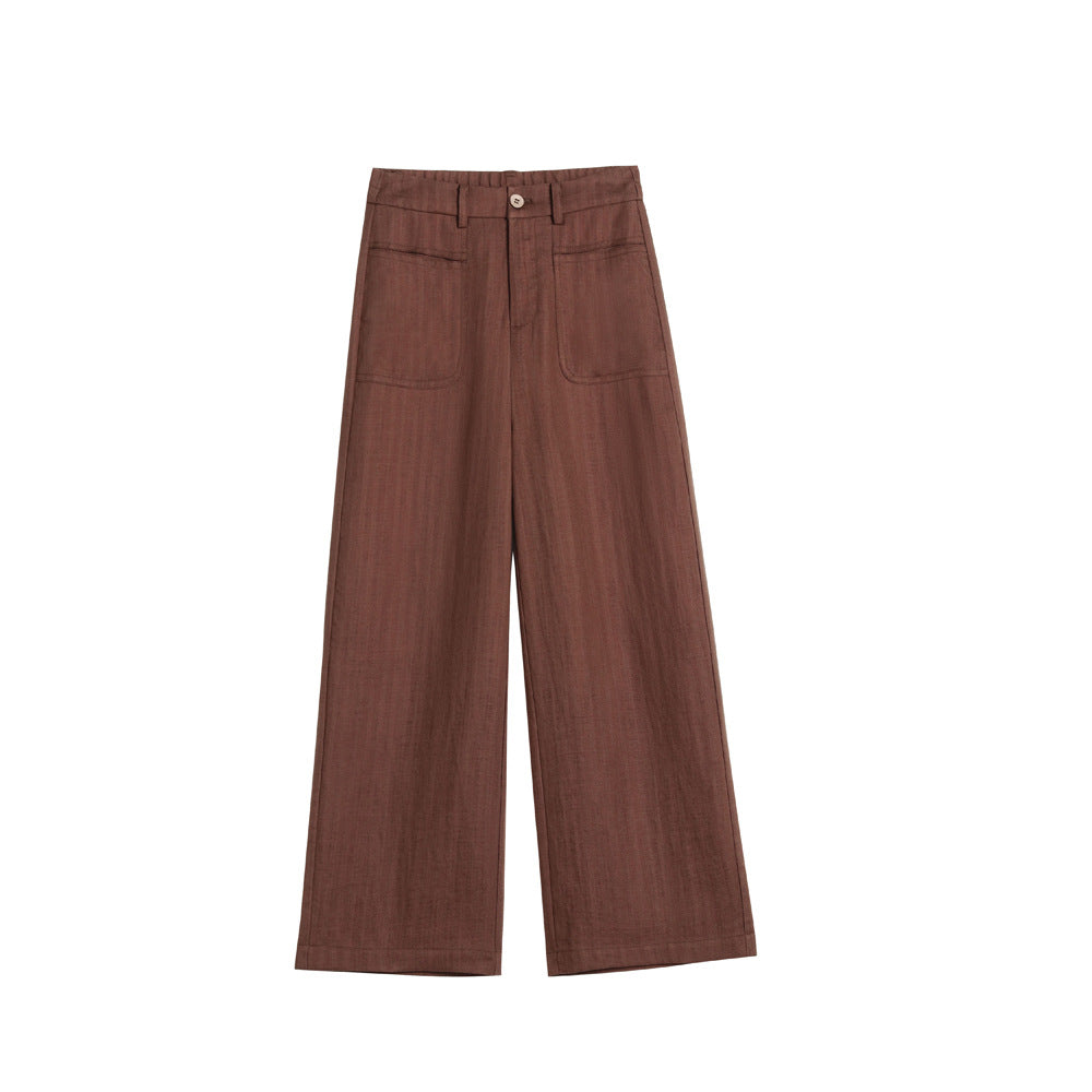 Élodie – Pantalon fluide Tencel & lin