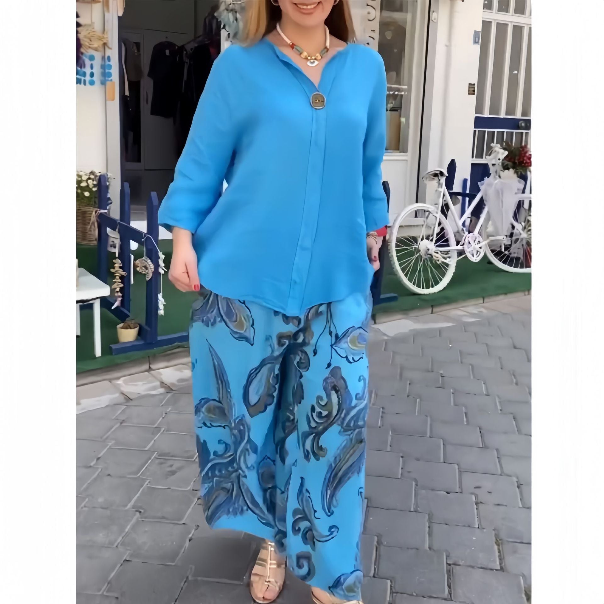 Mireille – Ensemble fluide coton & lin