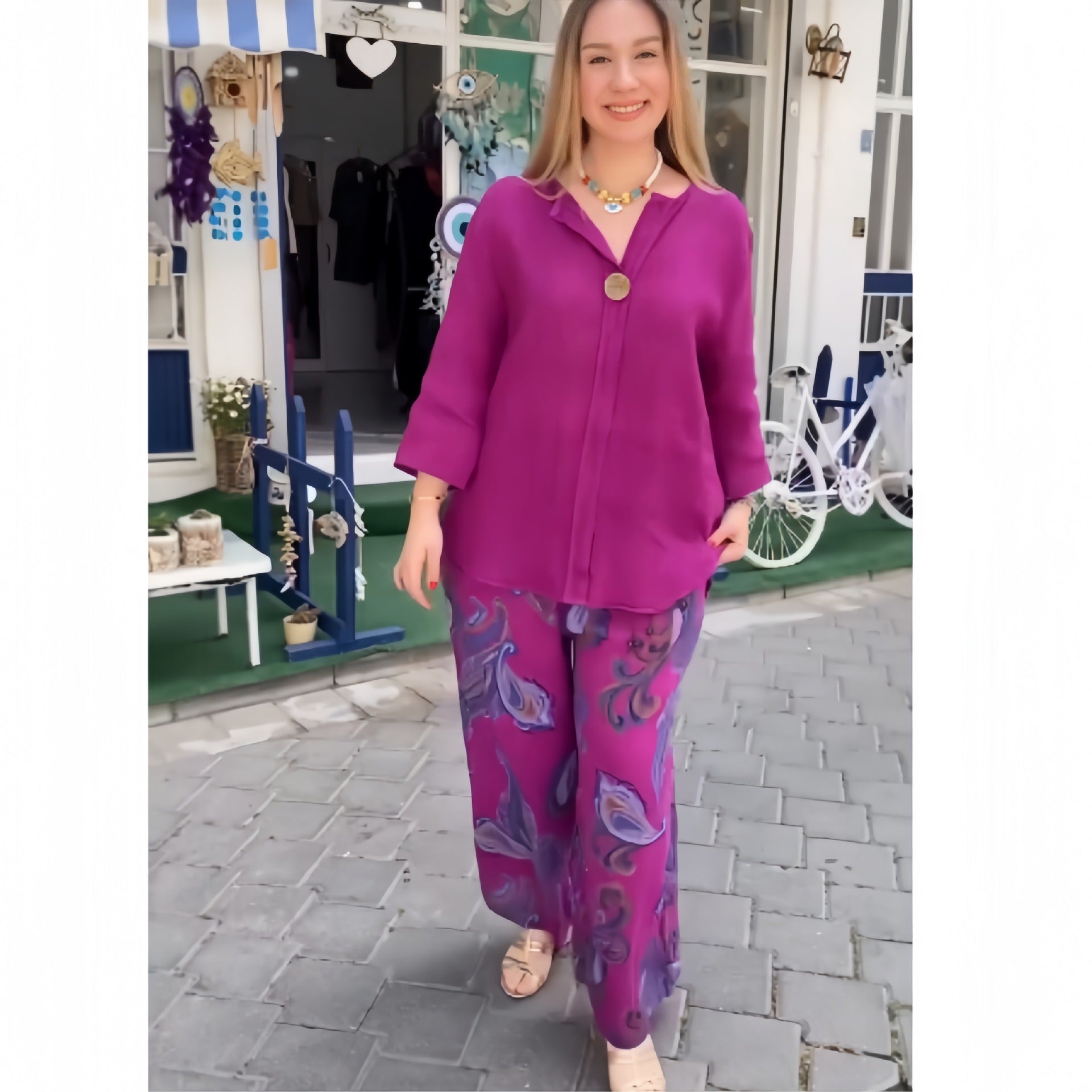 Mireille – Ensemble fluide coton & lin