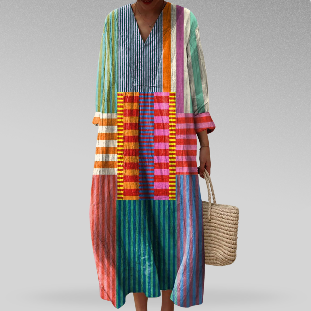Maïa – Robe motifs géométriques