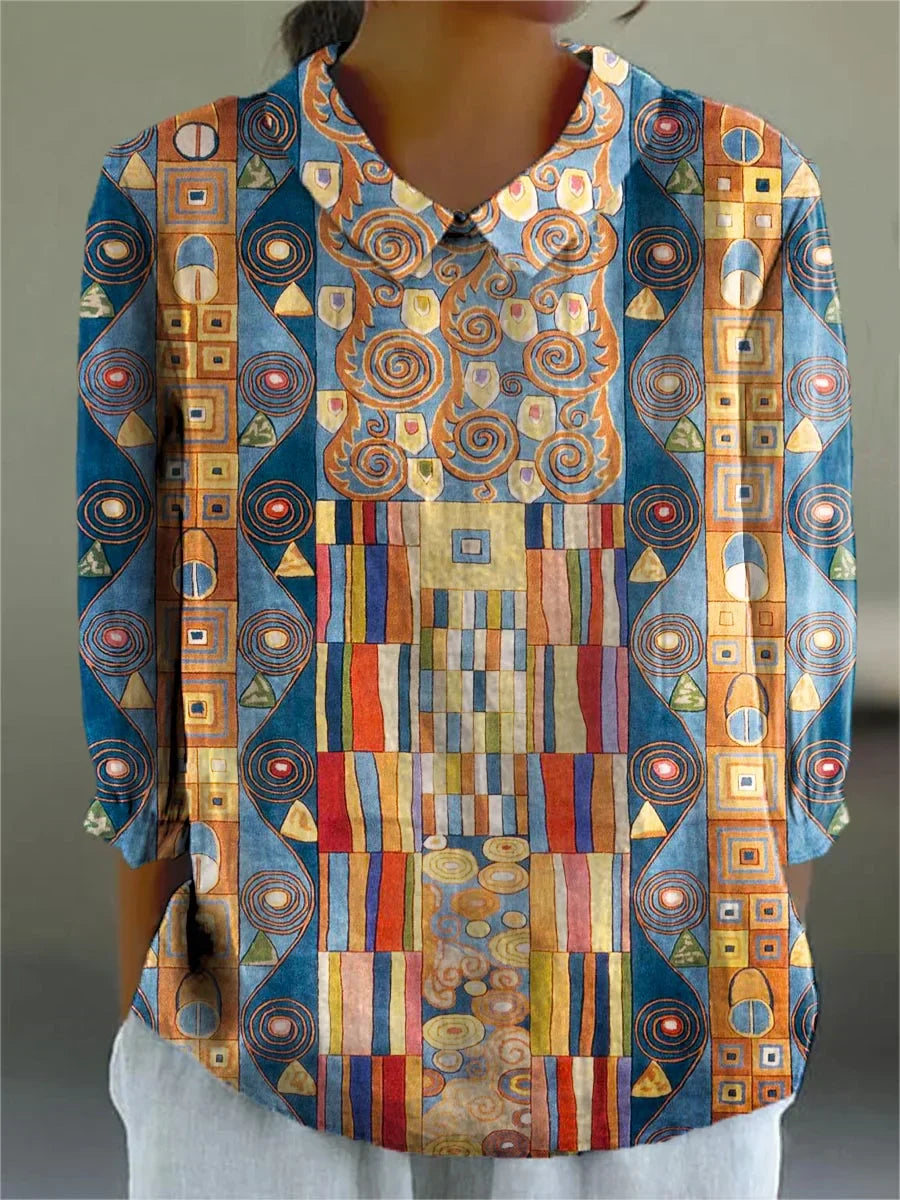 Margot – blouse mosaïque bohème