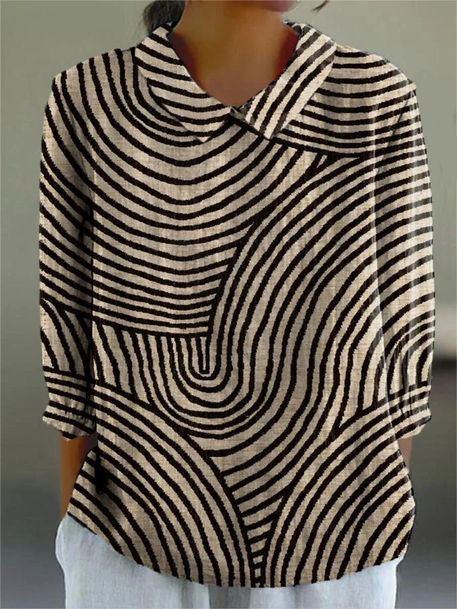Maëlys – blouse à motif hypnotique
